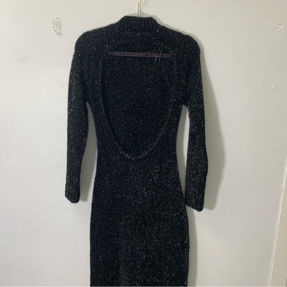 ZARA OPEN BACK KNIT TINSEL DRESS size M NWT - Picture 8 of 13